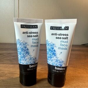 Freeman Detoxifying Charcoal Mud Face Mask  1.5 oz X2